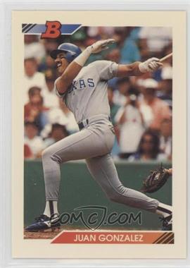 1992 Bowman - [Base] #84 - Juan Gonzalez