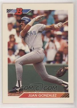 1992 Bowman - [Base] #84 - Juan Gonzalez