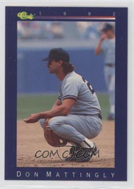 1992 Classic - [Base] #105 - Don Mattingly