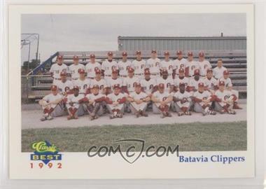 1992 Classic Best Batavia Clippers - [Base] #30 - Checklist [EX to NM]