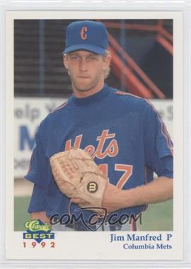 1992 Classic Best Columbia Mets - [Base] #6 - Jim Manfred