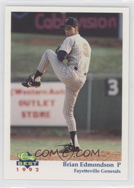 1992 Classic Best Fayetteville Generals - [Base] #3 - Brian Edmondson