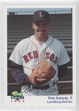 1992 Classic Best Lynchburg Red Sox - [Base] #3 - Peter Estrada