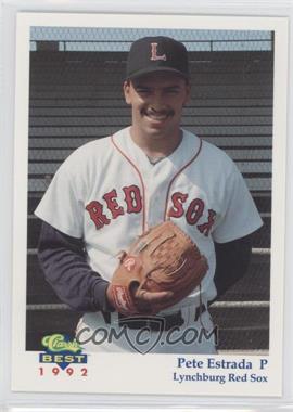 1992 Classic Best Lynchburg Red Sox - [Base] #3 - Peter Estrada