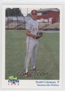 1992 Classic Best Martinsville Phillies - [Base] #13 - Scott Coleman