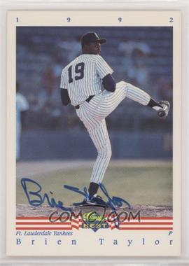 1992 Classic Best Minor League - Autographs #_BRTA - Brien Taylor /3100