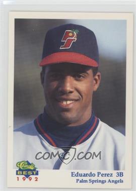 1992 Classic Best Palm Springs Angels - [Base] #1 - Eduardo Perez