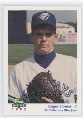 1992 classic best st catherines blue jays base 7 roger doman
