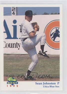 1992 Classic Best Utica Blue Sox - [Base] #21 - Sean Johnston