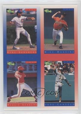 1992 Classic Update Blue/Red Travel Edition - [Base] #SMSC - Ryne Sandberg, Mike Mussina, Reggie Sanders, Jose Canseco