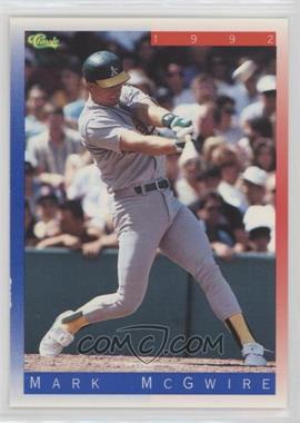 1992 Classic Update Blue/Red Travel Edition - [Base] #T10 - Mark McGwire