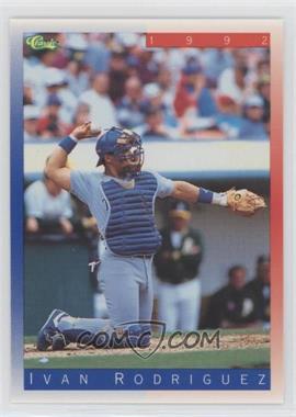 1992 Classic Update Blue/Red Travel Edition - [Base] #T69 - Ivan Rodriguez