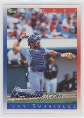 1992 Classic Update Blue/Red Travel Edition - [Base] #T69 - Ivan Rodriguez