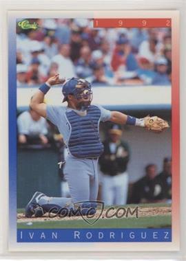 1992 Classic Update Blue/Red Travel Edition - [Base] #T69 - Ivan Rodriguez