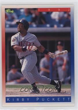 1992 Classic Update Blue/Red Travel Edition - [Base] #T90 - Kirby Puckett