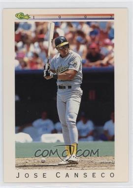 1992 Classic Update White Travel Edition - [Base] #T22 - Jose Canseco