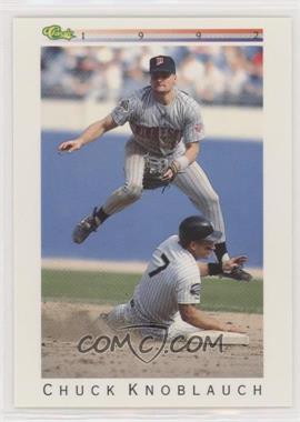 1992 Classic Update White Travel Edition - [Base] #T50 - Chuck Knoblauch