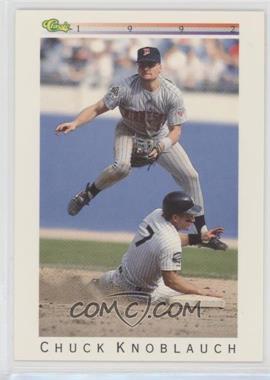 1992 Classic Update White Travel Edition - [Base] #T50 - Chuck Knoblauch