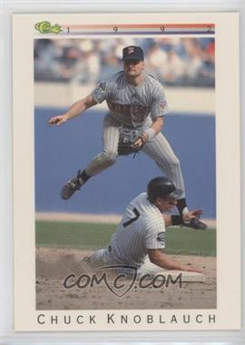 1992 Classic Update White Travel Edition - [Base] #T50 - Chuck Knoblauch