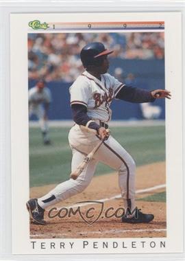 1992 Classic Update White Travel Edition - [Base] #T70 - Terry Pendleton