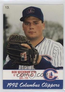 1992 Cracker Jack Columbus Clippers Police - [Base] #13 - Bob Wickman
