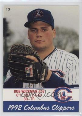 1992 Cracker Jack Columbus Clippers Police - [Base] #13 - Bob Wickman