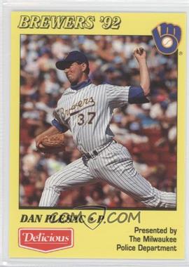 1992 Delicious Brand Cookies and Crackers Milwaukee Brewers - [Base] - Milwaukee Police #_DAPL - Dan Plesac