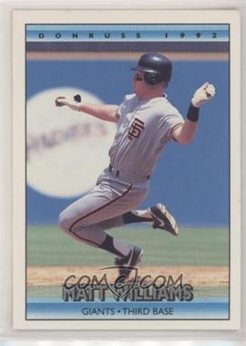 1992 Donruss - [Base] #135 - Matt Williams