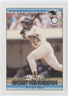 1992 Donruss - [Base] #30 - All Star - Rickey Henderson