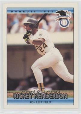 1992 Donruss - [Base] #30 - All Star - Rickey Henderson