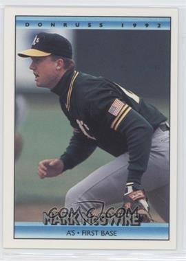 1992 Donruss - [Base] #348 - Mark McGwire