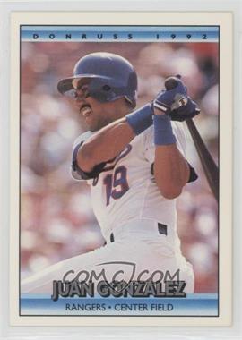 1992 Donruss - [Base] #393 - Juan Gonzalez