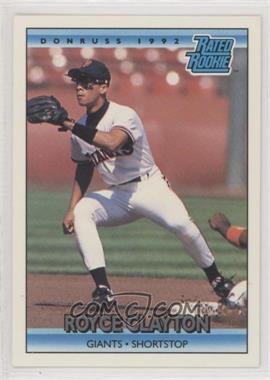 1992 Donruss - [Base] #397 - Rated Rookie - Royce Clayton