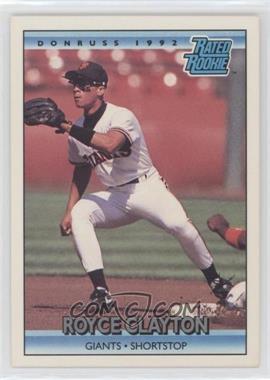 1992 Donruss - [Base] #397 - Rated Rookie - Royce Clayton