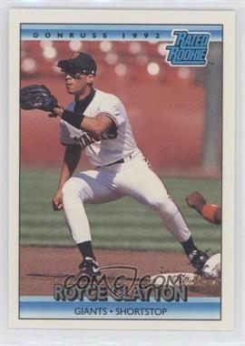 1992 Donruss - [Base] #397 - Rated Rookie - Royce Clayton