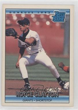 1992 Donruss - [Base] #397 - Rated Rookie - Royce Clayton