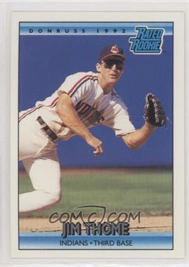 1992 Donruss - [Base] #406 - Rated Rookie - Jim Thome