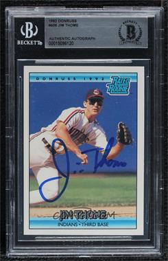 1992 Donruss - [Base] #406 - Rated Rookie - Jim Thome [BAS BGS Authentic]