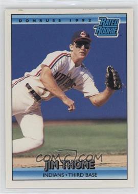 1992 Donruss - [Base] #406 - Rated Rookie - Jim Thome [EX to NM]
