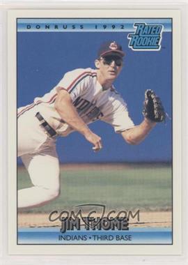 1992 Donruss - [Base] #406 - Rated Rookie - Jim Thome