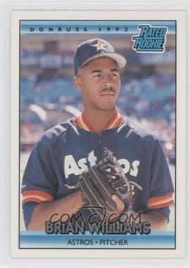 1992 Donruss - [Base] #416 - Rated Rookie - Brian Williams