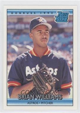 1992 Donruss - [Base] #416 - Rated Rookie - Brian Williams