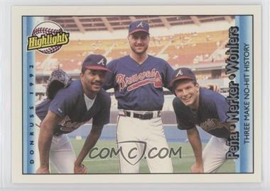 1992 Donruss - [Base] #616 - Highlights - Alejandro Pena, Kent Mercker, Mark Wohlers