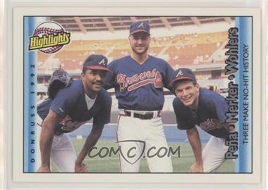 1992 Donruss - [Base] #616 - Highlights - Alejandro Pena, Kent Mercker, Mark Wohlers