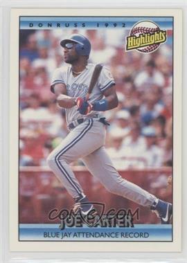 1992 Donruss - [Base] #677 - Highlights - Joe Carter