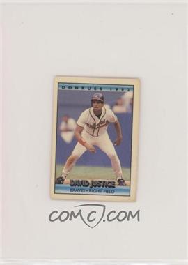 1992 Donruss - Cracker Jack - Series 2 #3 - David Justice [Good to VG‑EX]