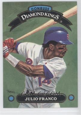 1992 Donruss - Diamond Kings #DK-4 - Julio Franco