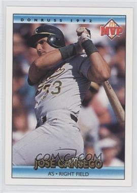 1992 Donruss - McDonald's MVP Series #13 - Jose Canseco