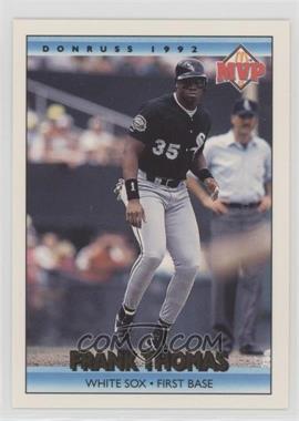 1992 Donruss - McDonald's MVP Series #2.1 - Frank Thomas