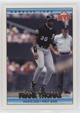 1992 Donruss - McDonald's MVP Series #2.1 - Frank Thomas